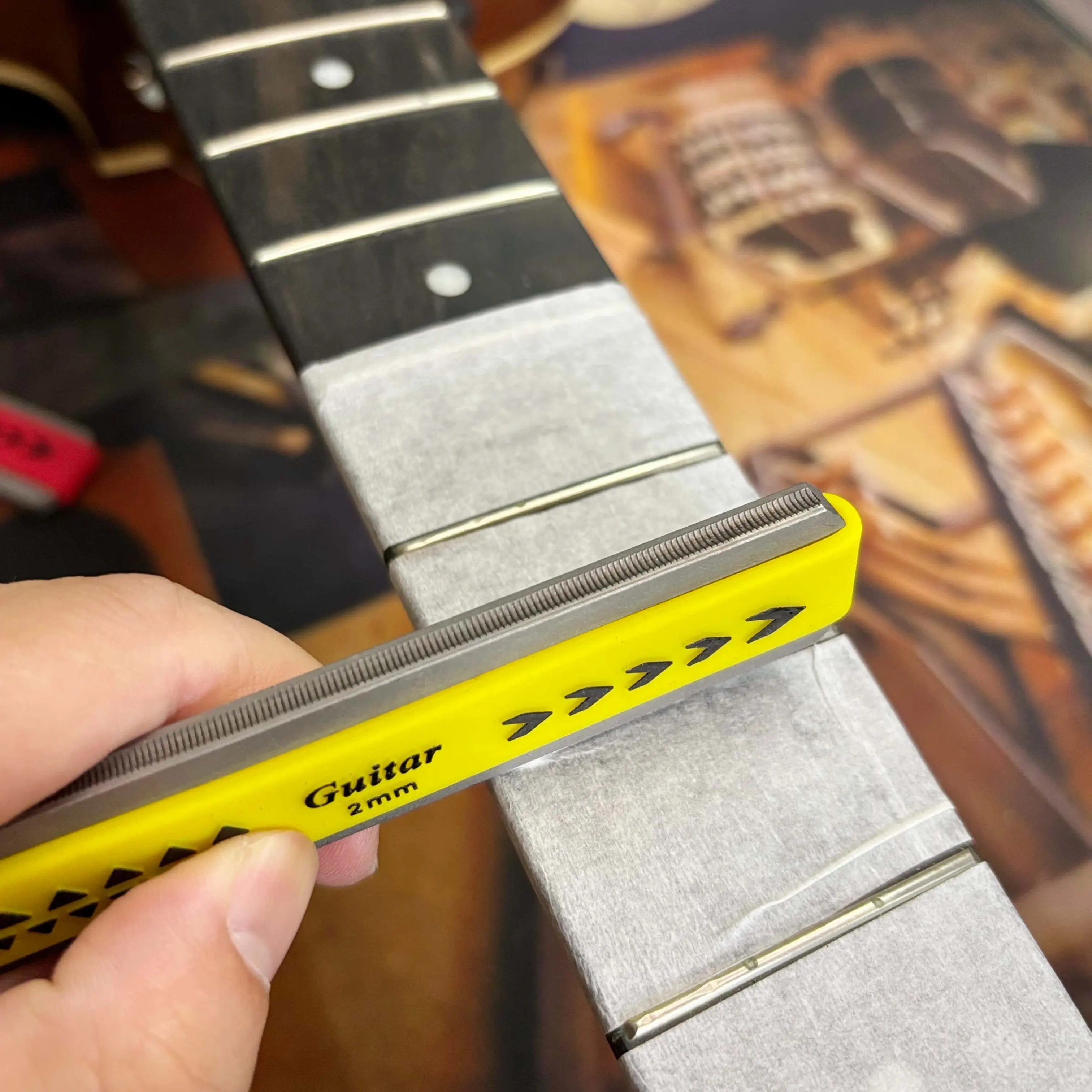 Musical Instrument With Strings - ตะไบแต่งขอบสายกีตาร์ อูคูเลเล่ เครื่องดนตรี ตะไบแต่งเฟรต ตะไบสองด้าน ตะไบโค้ง
