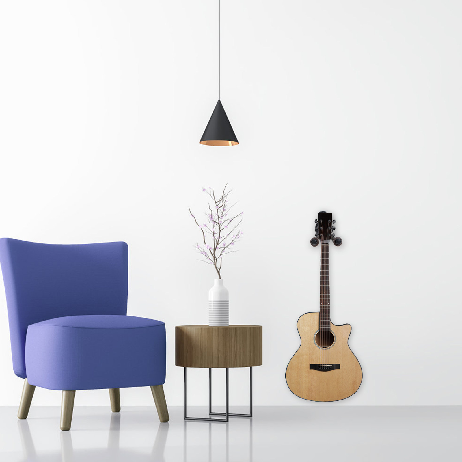 Musical Instrument Violin - ที่แขวนกีตาร์ติดผนัง แข็งแรง ทนทาน ที่แขวนไวโอลิน อูคูเลเล่ แบบติดผนัง