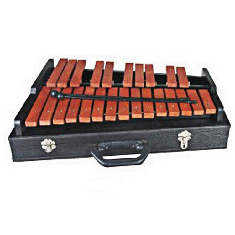 Musical Instrument Glockenspiel - ไซโลโฟน 25 โน้ต, ไซโลโฟนไม้สีแดง, เครื่องดนตรีประเภทเพอร์คัชชัน, กล็อกเกนสปีล,