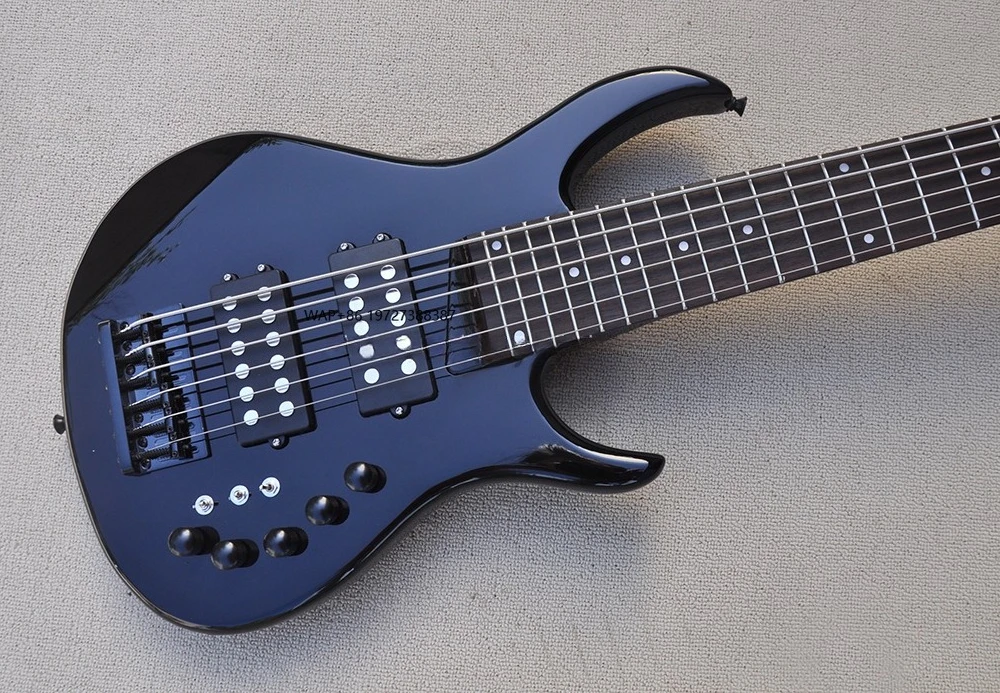 Musical Instrument With Strings - เครื่องดนตรี กีตาร์เบส 6 สาย กีตาร์เบสไฟฟ้า ฟิงเกอร์บอร์ดไม้โรสวูด