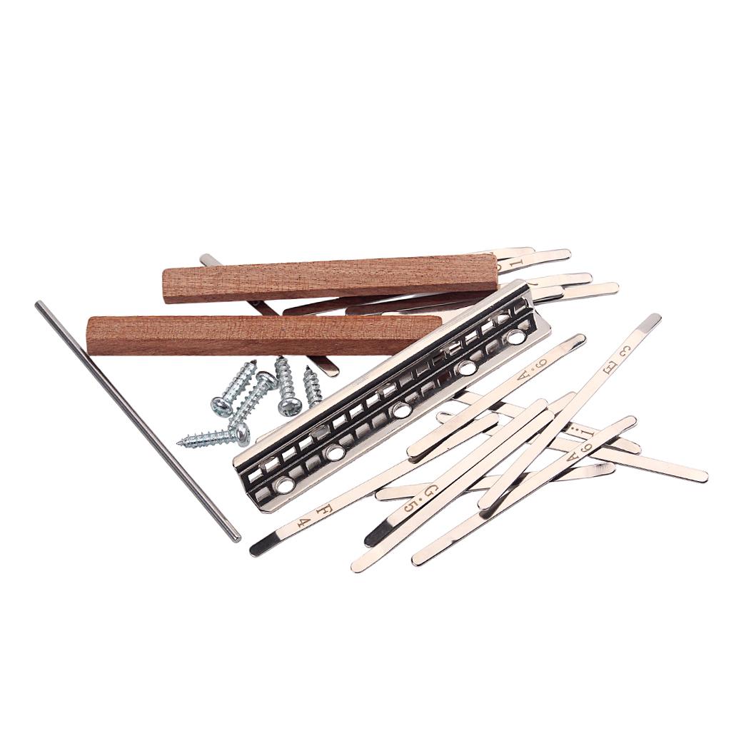 Musical Instrument Diy - ชุดอุปกรณ์ DIY สำหรับทำคาลิมบา 17 คีย์ เปียโนนิ้วโป้ง