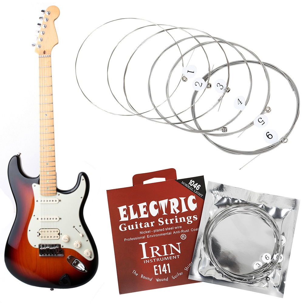 Musical Instrument With Strings - ชุดสายกีตาร์ไฟฟ้าโลหะ สายกีตาร์โลหะผสมนิกเกิล อุปกรณ์เครื่องดนตรี