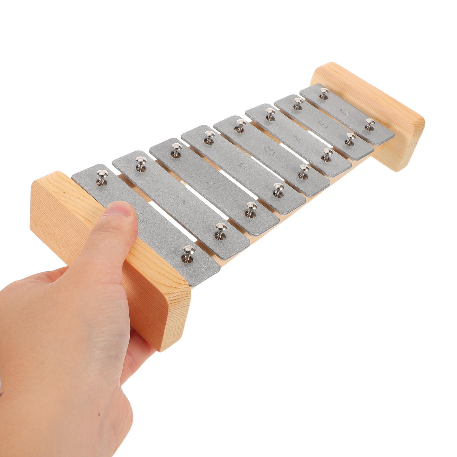 Musical Instrument Glockenspiel - กล็อกเกนสปีลอะลูมิเนียม 8 โน้ต ไซโลโฟน เครื่องดนตรีเพื่อการศึกษาปฐมวัย สำหรับเด็ก
