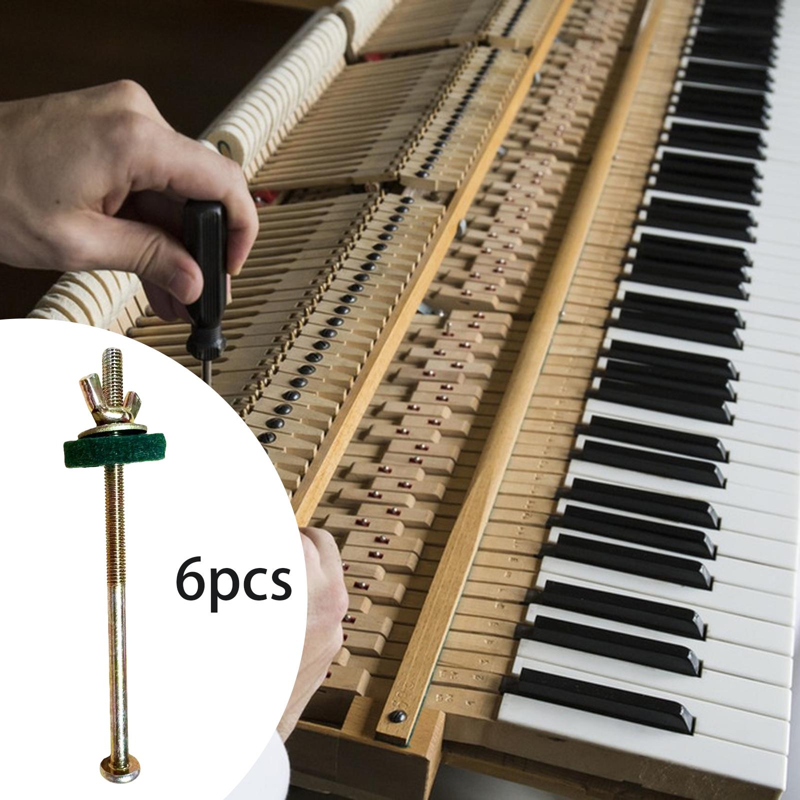 Musical Instrument Repair - สกรูยึดแป้นเหยียบเปียโน, อะไหล่เครื่องดนตรี, อะไหล่ซ่อม, การบำรุงรักษา, เครื่องมือ, สกรูปรับแป้นเหยียบแบบกลม