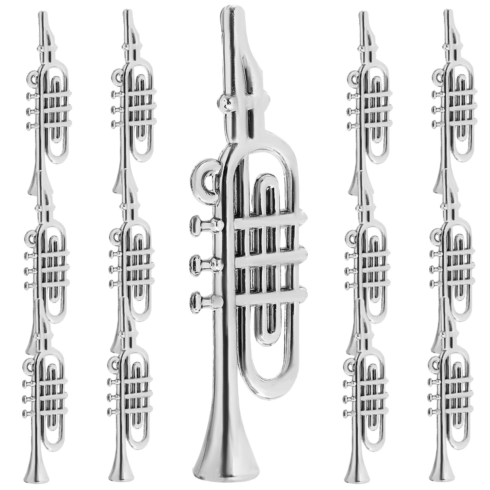 Musical Instrument Xmas Ornaments - ชุดเครื่องดนตรีจิ๋ว 20 ชิ้น สำหรับตกแต่งคริสต์มาส ของตกแต่งขนาดเล็กสำหรับเทศกาลและงานปาร์ตี้
