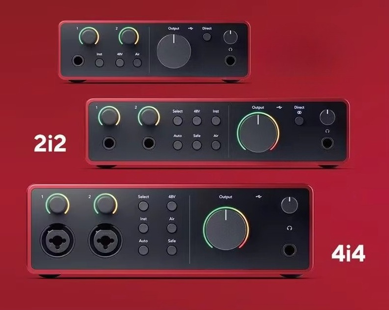 Musical Instrument Sounds - การ์ดเสียง Forster Scarlet รุ่น 2i2 Quad