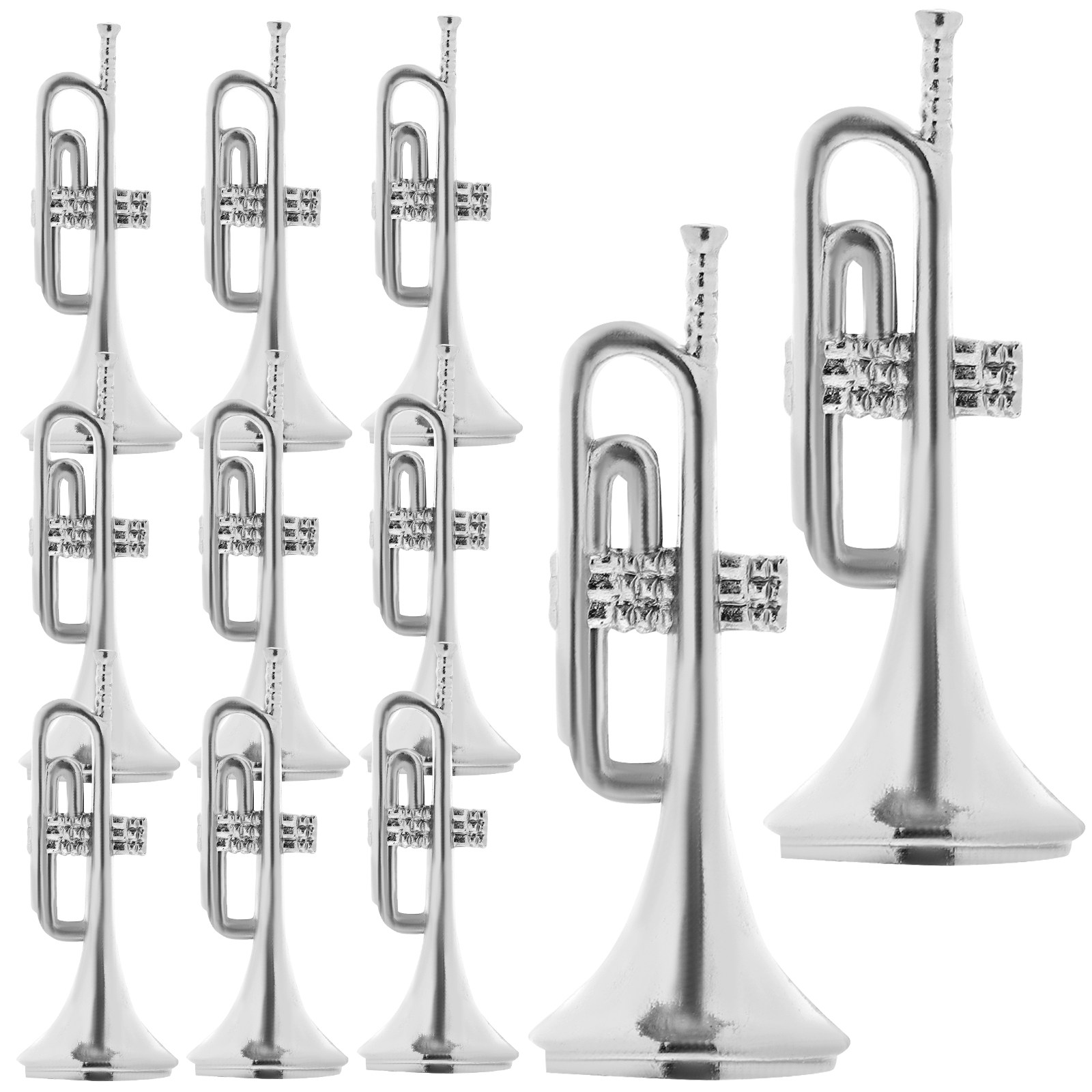 Musical Instrument Xmas Ornaments - ของตกแต่งต้นคริสต์มาส 20 ชิ้น เครื่องดนตรีพลาสติกขนาดเล็ก ของประดับตกแต่งคริสต์มาส อุปกรณ์เสริมสำหรับเทศกาล