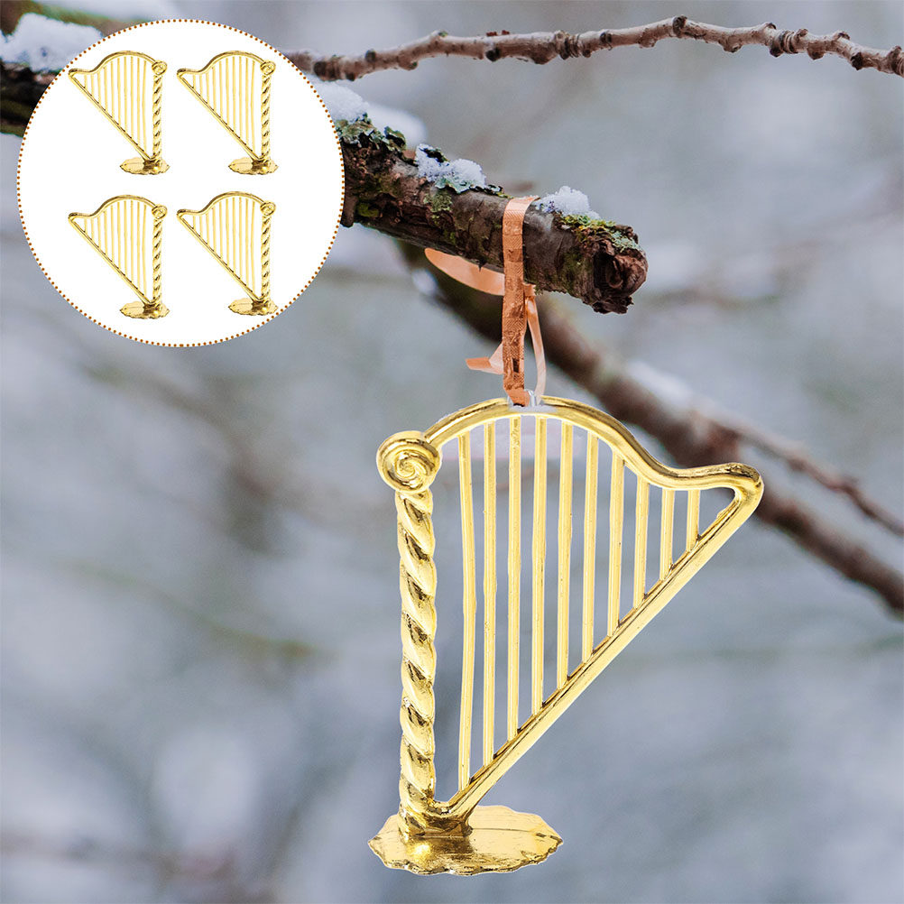 ของตกแต่งต้นคริสต์มาสรูปพิณขนา - Musical Instrument Xmas Ornaments บทวิจารณ์และราคา