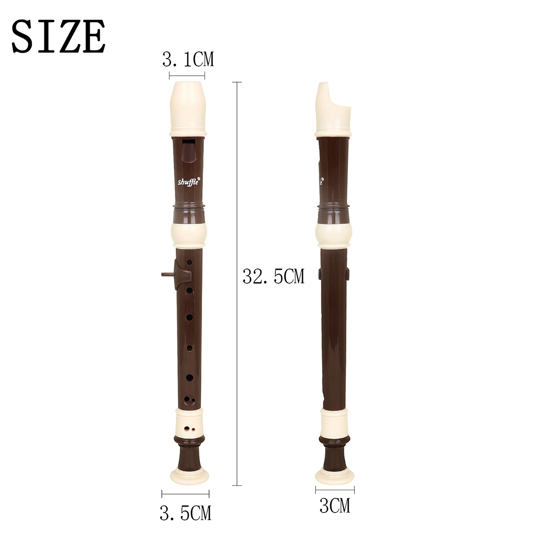 Shuffle ขลุ่ย8รูสำหรับชงกาแฟสไ - Recorder Baroque Style บทวิจารณ์และราคา