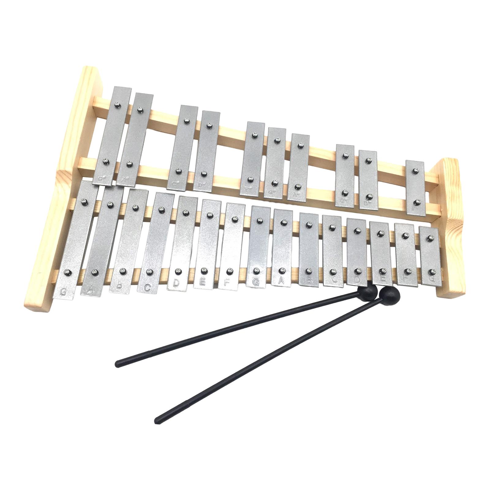 ไซโลโฟนโลหะ 25 คีย์ ของเล่นดนต - Musical Instrument Glockenspiel บทวิจารณ์และราคา
