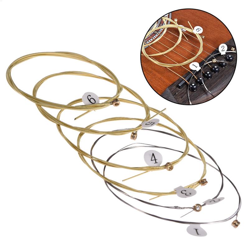 สายกีตาร์โปร่ง 6 เส้น/ชุด สายท - Musical Instrument With Strings บทวิจารณ์และราคา