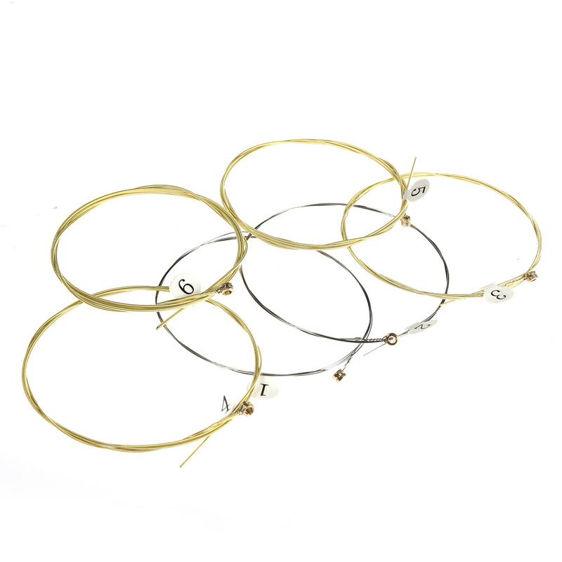 สายกีตาร์โปร่ง 6 เส้น/ชุด สายท - Musical Instrument With Strings บทวิจารณ์และราคา