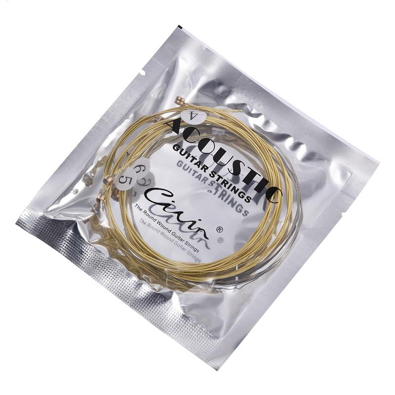สายกีตาร์โปร่ง 6 เส้น/ชุด สายท - Musical Instrument With Strings บทวิจารณ์และราคา