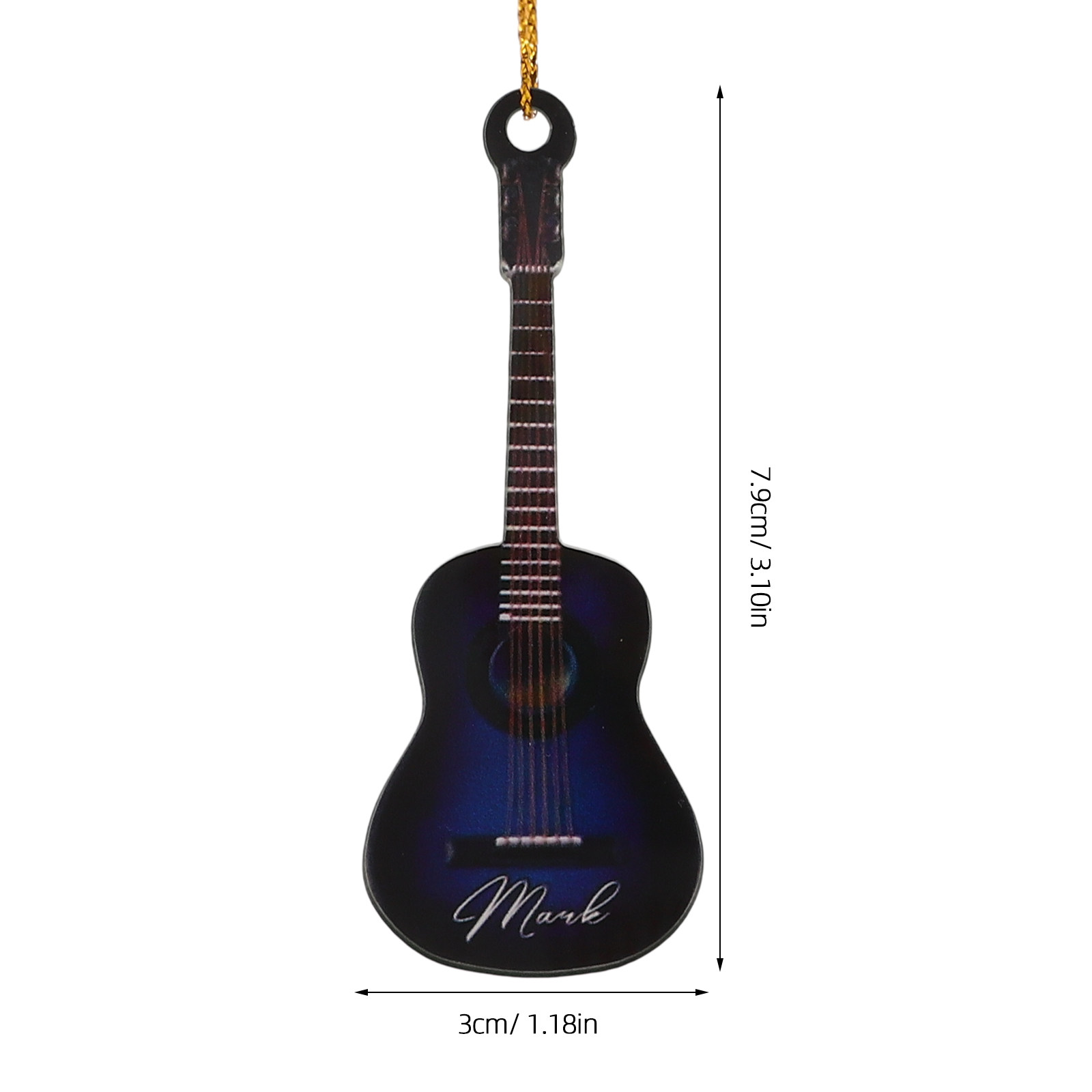 10 ชิ้น กีตาร์จิ๋ว ของตกแต่งคร - Musical Instrument Xmas Ornaments บทวิจารณ์และราคา