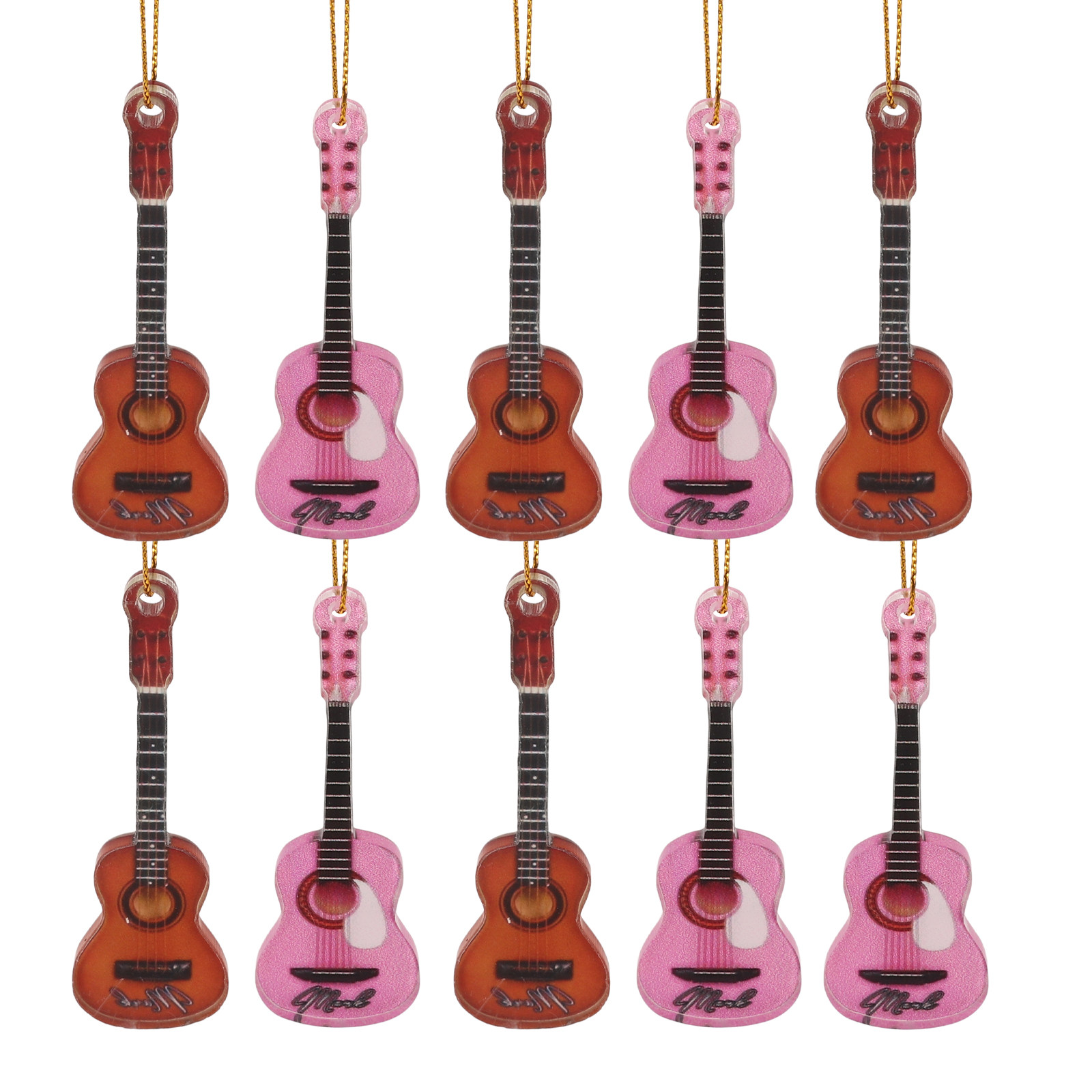 กีตาร์คริสต์มาสแบบแขวน 10 ชิ้น - Musical Instrument Xmas Ornaments บทวิจารณ์และราคา