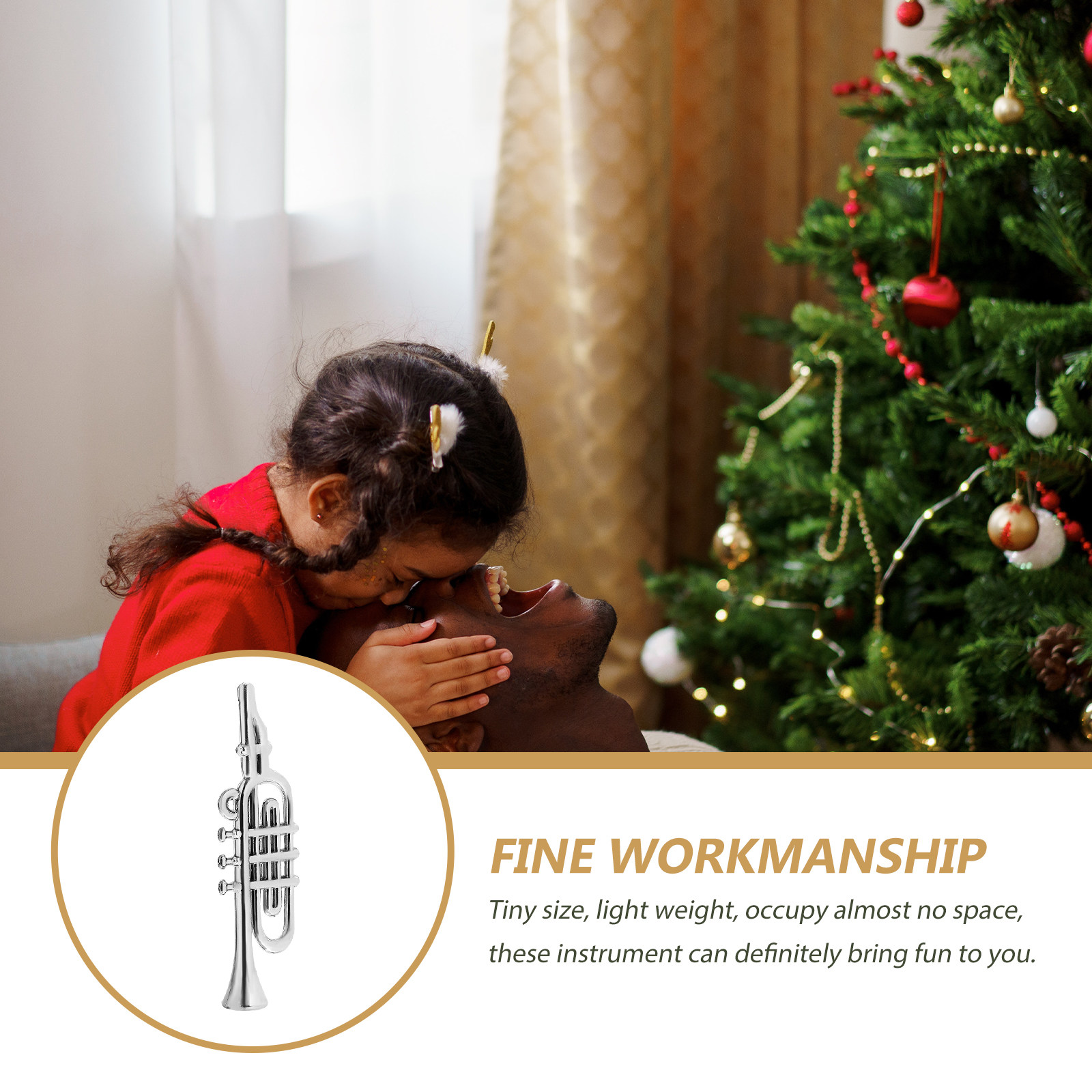 ชุดเครื่องดนตรีจิ๋วสำหรับตกแต่ - Musical Instrument Xmas Ornaments บทวิจารณ์และราคา